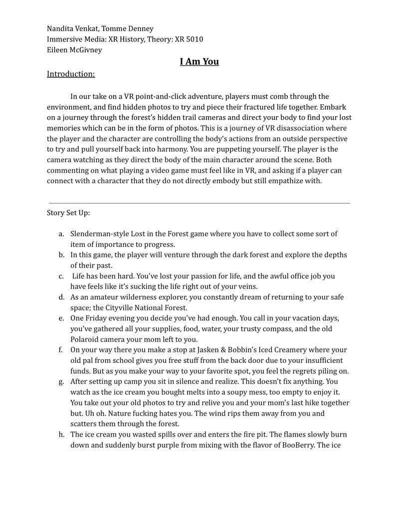 Project plan, first version — first page